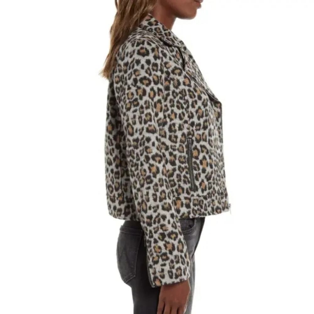 Cupcakes and Cashmere Margaux Leopard Moto Jacket - Picture 5 of 11